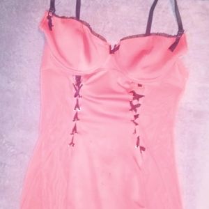 36C pink and black lingerie